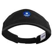 Simple USA Badge Embroidered Athletic Jersey Mesh Sports Visor - Black OSFM