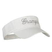 Gramps Embroidered Cotton Twill Sun Visor