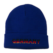 Germany Embroidered Long Beanie