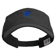 Tuna Jumping Silhouette Embroidered Prostyle Cotton Twill Washed Visor - Black OSFM