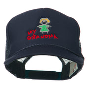 My Grandma Embroidered Youth Foam Mesh Cap