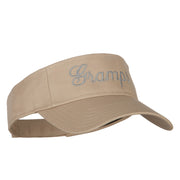 Gramps Embroidered Cotton Twill Sun Visor