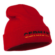 Germany Embroidered Long Beanie