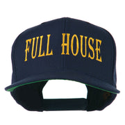 Gaming Full House Embroidered Flat Bill Cap