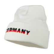 Germany Embroidered Long Beanie