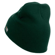 Licensed US Army Star Embroidered 8 Inch Knitted Short Beanie - Dk-Green OSFM