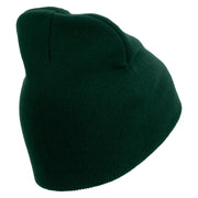 Licensed US Army Star Embroidered 8 Inch Knitted Short Beanie - Dk-Green OSFM