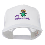 My Grandma Embroidered Youth Foam Mesh Cap