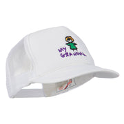 My Grandma Embroidered Youth Foam Mesh Cap