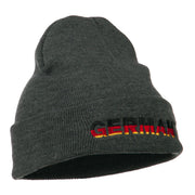 Germany Embroidered Long Beanie