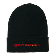 Germany Embroidered Long Beanie