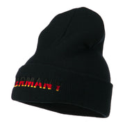 Germany Embroidered Long Beanie