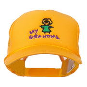 My Grandma Embroidered Youth Foam Mesh Cap