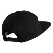 Chaos Wordmark Embroidered Cotton Flat Bill Cap - Black OSFM