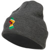 Guyana Flag Map Embroidered Long Beanie