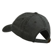 Gold Noel Embroidered Washed Cotton Cap