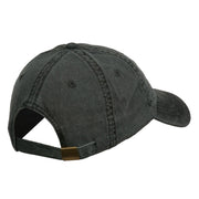 Gold Noel Embroidered Washed Cotton Cap