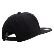 Licensed US Navy Retired Embroidered Flexfit Snapback Style Cap - Black OSFM