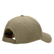 Golf Ball and Club Embroidered Solid Cotton Twill Low Profile Cap