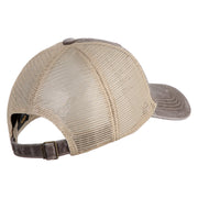 Go Outside Embroidered Pigment Dyed Mesh Cap - Brown Khaki OSFM