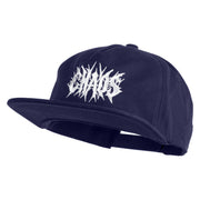Chaos Wordmark Embroidered Cotton Flat Bill Cap - Navy OSFM