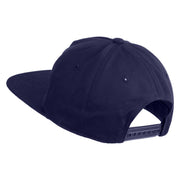 Chaos Wordmark Embroidered Cotton Flat Bill Cap - Navy OSFM