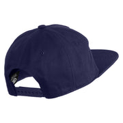 Chaos Wordmark Embroidered Cotton Flat Bill Cap - Navy OSFM