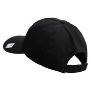 US Marine Semper Fidelis Design Embroidered 6 Panel Unstructured Cotton Twill Cap Made in USA - Black OSFM