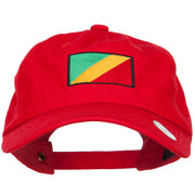 Congo Flag Embroidered Unstructured Cap