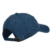 Gold Noel Embroidered Washed Cotton Cap