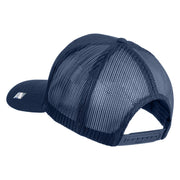 US Air Force Retired Flag Embroidered Solid Cotton Twill Mesh Prostyle Cap - Navy OSFM