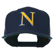 Greek Alphabet NU Embroidered Flat Bill Cap