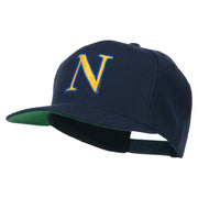 Greek Alphabet NU Embroidered Flat Bill Cap