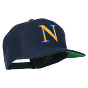 Greek Alphabet NU Embroidered Flat Bill Cap