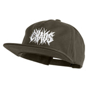 Chaos Wordmark Embroidered Cotton Flat Bill Cap - Olive OSFM
