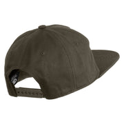 Chaos Wordmark Embroidered Cotton Flat Bill Cap - Olive OSFM