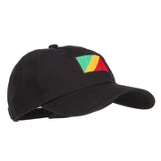 Congo Flag Embroidered Unstructured Cap