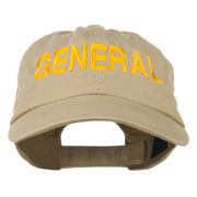 US GENERAL Embroidered Low Profile Washed Cap