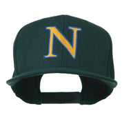 Greek Alphabet NU Embroidered Flat Bill Cap