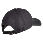 Go Outside Embroidered Pigment Dyed Mesh Cap - Black Charcoal OSFM