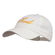 Gold Noel Embroidered Washed Cotton Cap