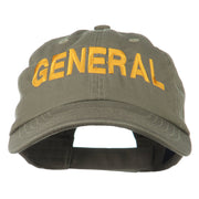 US GENERAL Embroidered Low Profile Washed Cap