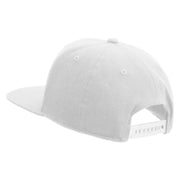 Licensed US Navy Retired Embroidered Flexfit Snapback Style Cap - White OSFM