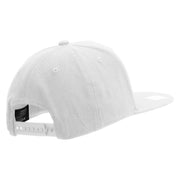 Licensed US Navy Retired Embroidered Flexfit Snapback Style Cap - White OSFM