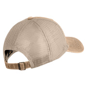 Go Outside Embroidered Pigment Dyed Mesh Cap - Dark Beige Khaki OSFM