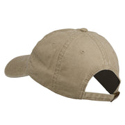 Gold Noel Embroidered Washed Cotton Cap