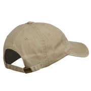 Gold Noel Embroidered Washed Cotton Cap