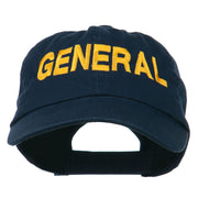 US GENERAL Embroidered Low Profile Washed Cap