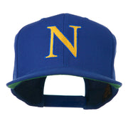 Greek Alphabet NU Embroidered Flat Bill Cap