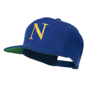 Greek Alphabet NU Embroidered Flat Bill Cap